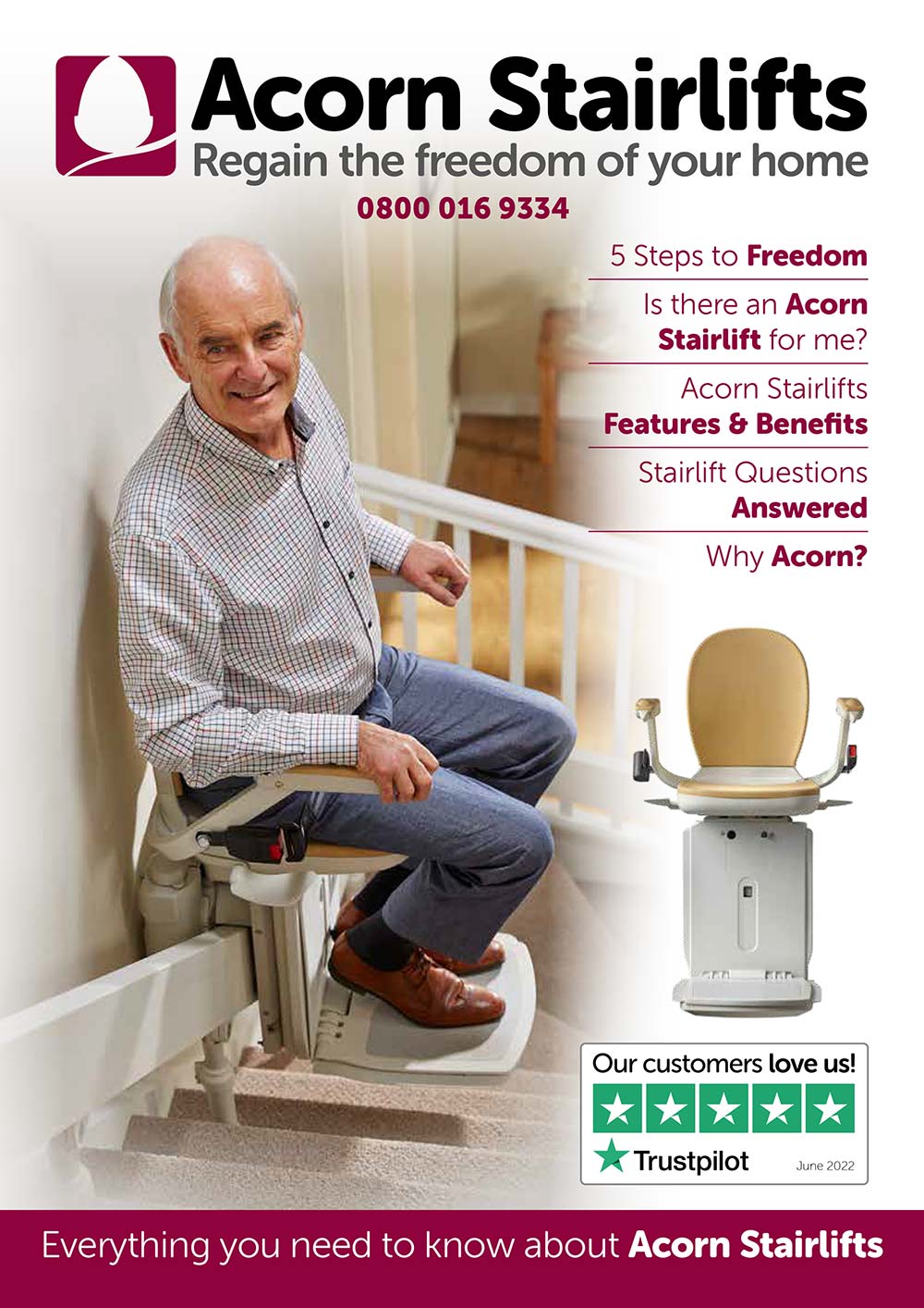 Download the Latest Acorn Stairlift Brochure