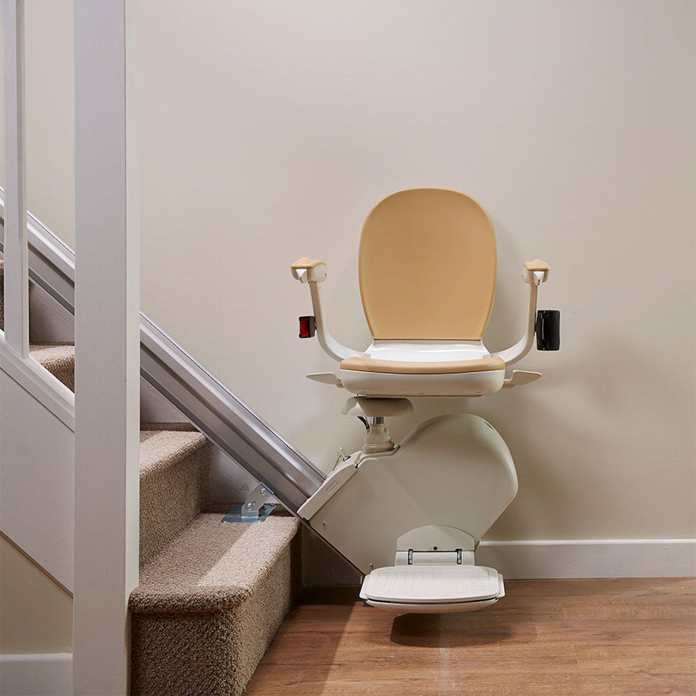 Straight stairlift installed